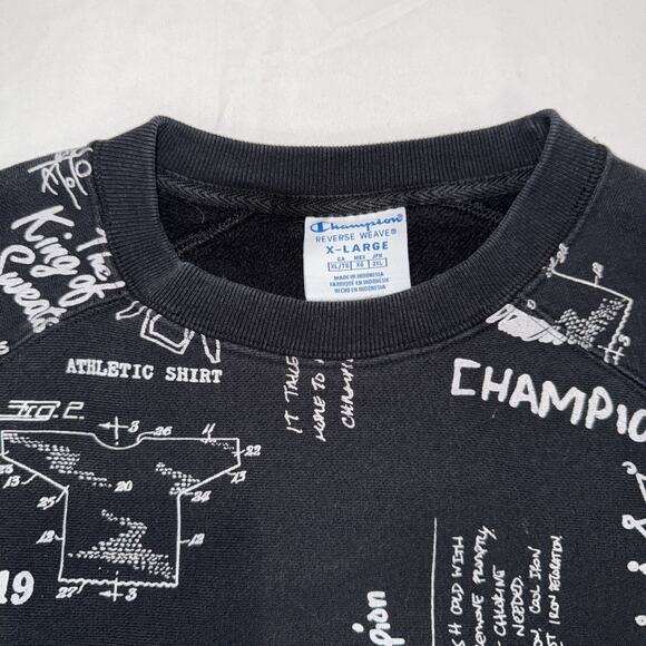 VTG Champion Sweatshirts Men's Medium Fleece Pullover Jumper Sweater SS Size: XL - Picture 7 of 8
